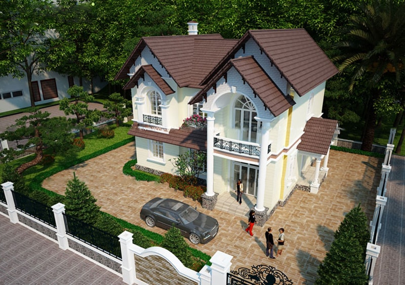 Mau Biet Thu 2 Tang Tan Co Dien 4