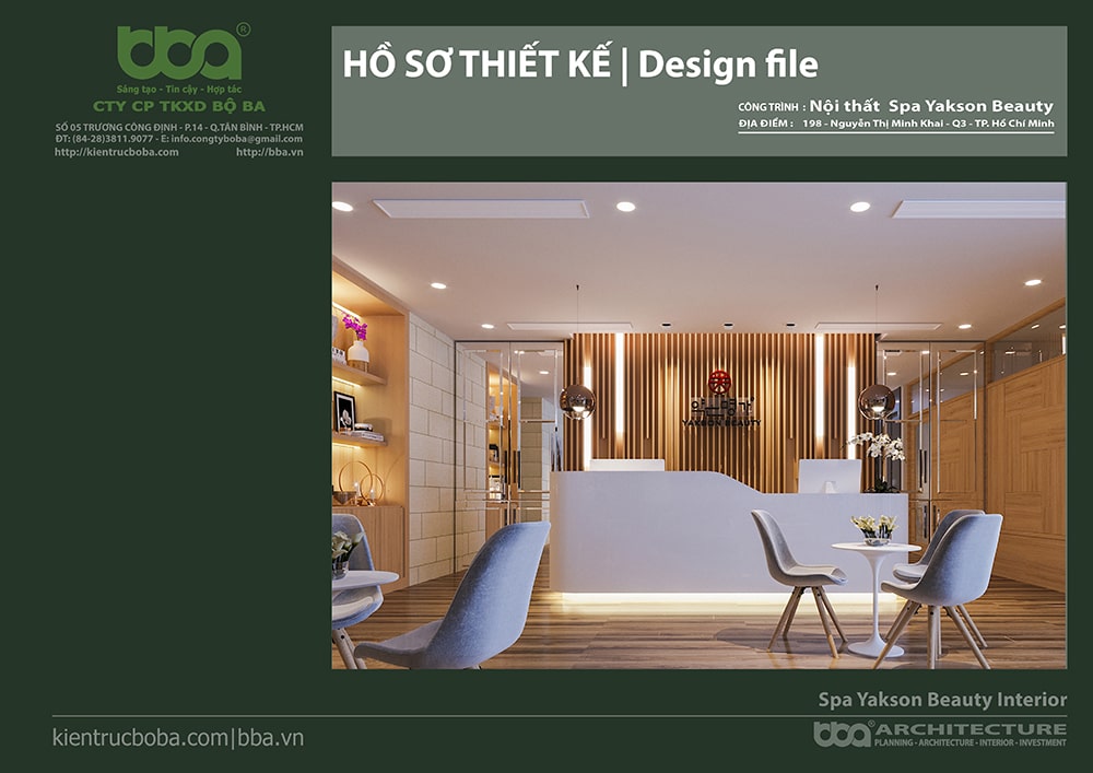 Thiết kế spa Yakson Beauty Nguyễn Thị Minh Khai - Quận 3