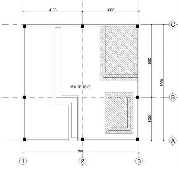 Ban Ve Thiet Ke Nha Vuong 8x9m Mai