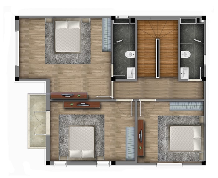 Ban Ve Mau Nha 2 Tang 8x10m 2