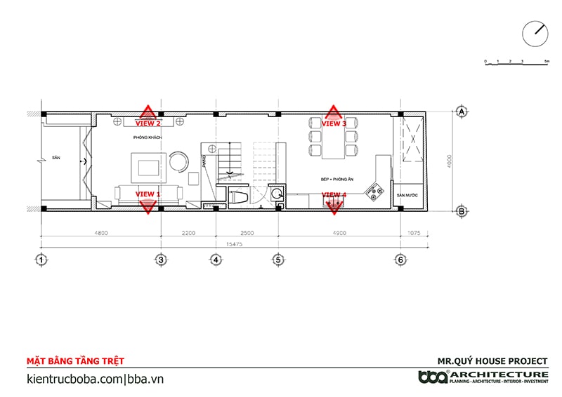 Ban Ve Thiet Ke Noi That Nha 4 Tang 4x16 M2 Mr Quy Tan Phu
