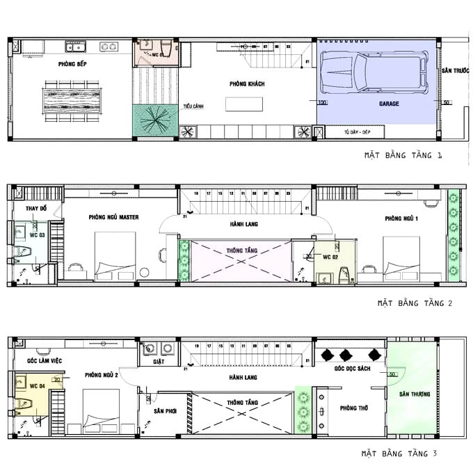 Noi That Mau Nha Lech Tang 5x20 M2 Co Ban Ve 12