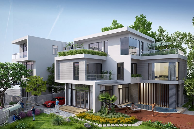 Mẫu biệt thự nhà vườn đẹp