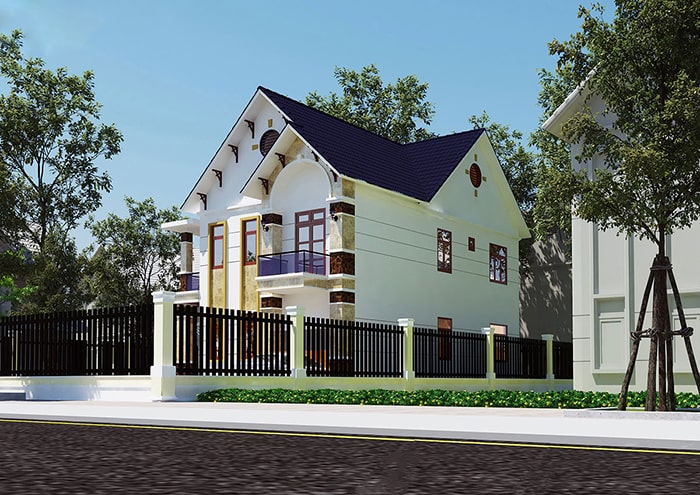 Nhà 2 tầng mái thái