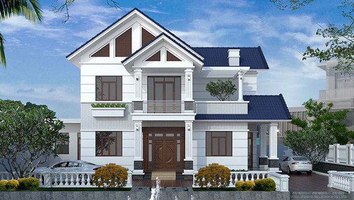 Nhà 2 tầng mái thái