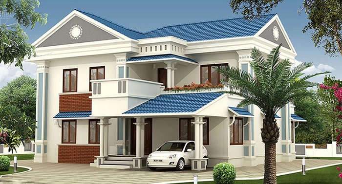 Nhà 2 tầng mái thái