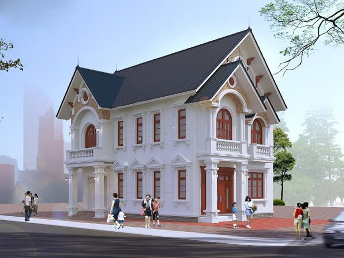 Nhà 2 tầng mái thái