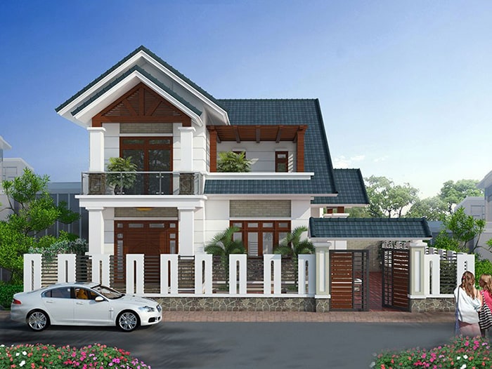 Nhà 2 tầng mái thái