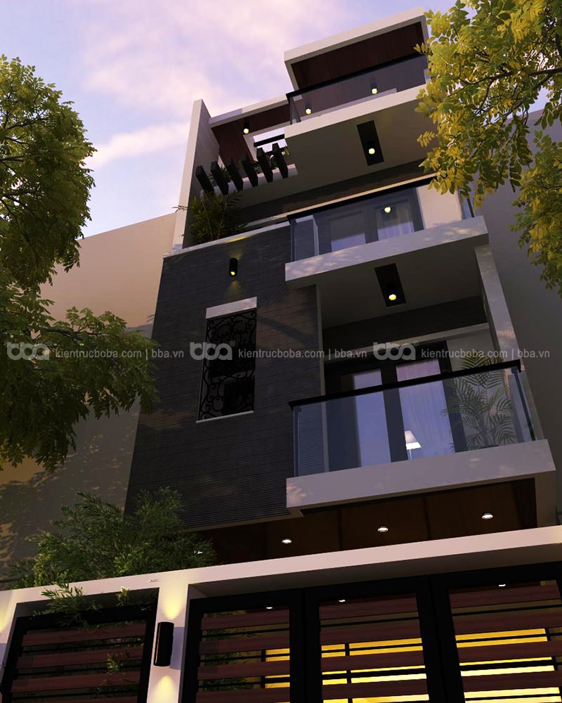 Thiết kế nhà ngang 6m dài 12m
