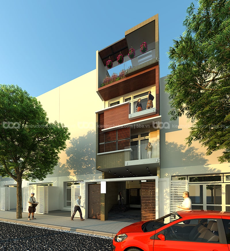 Thiết kế nhà ngang 6m dài 12m