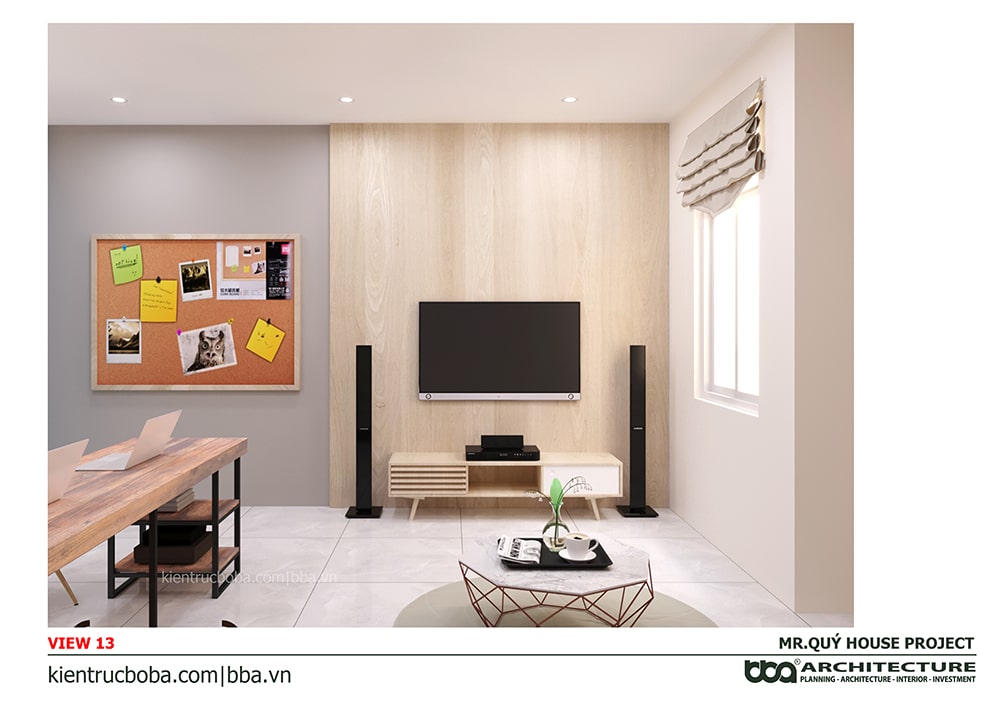 Mẫu nhà ống 3 tầng sân thượng 4x15