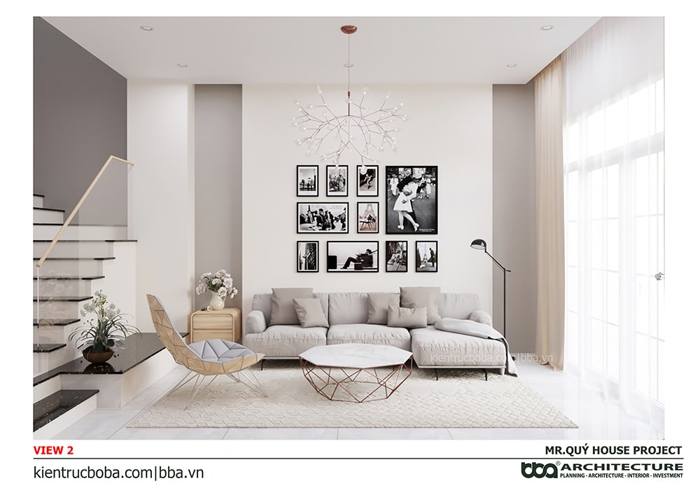Mẫu nhà ống 3 tầng sân thượng 4x15