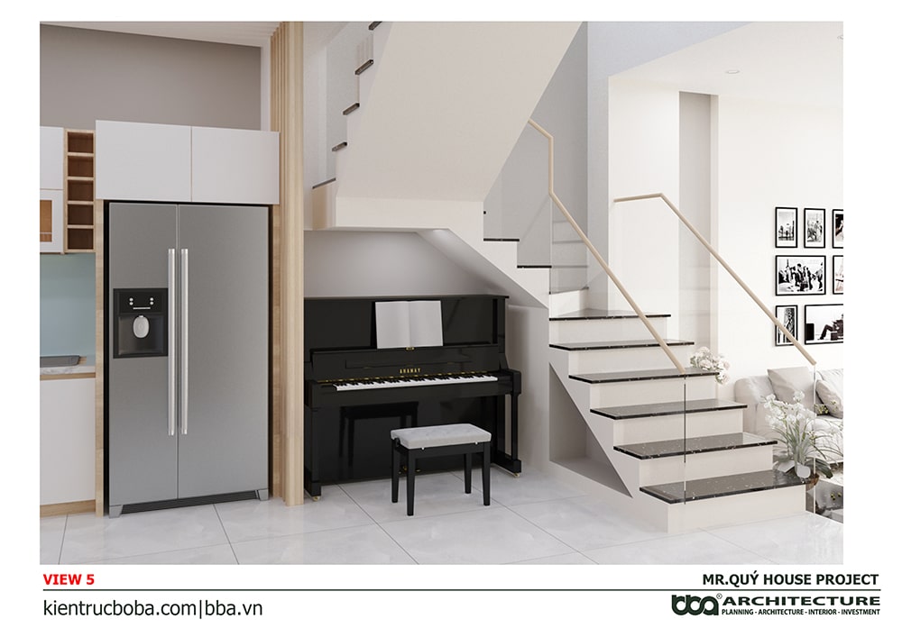Mẫu nhà ống 3 tầng sân thượng 4x15
