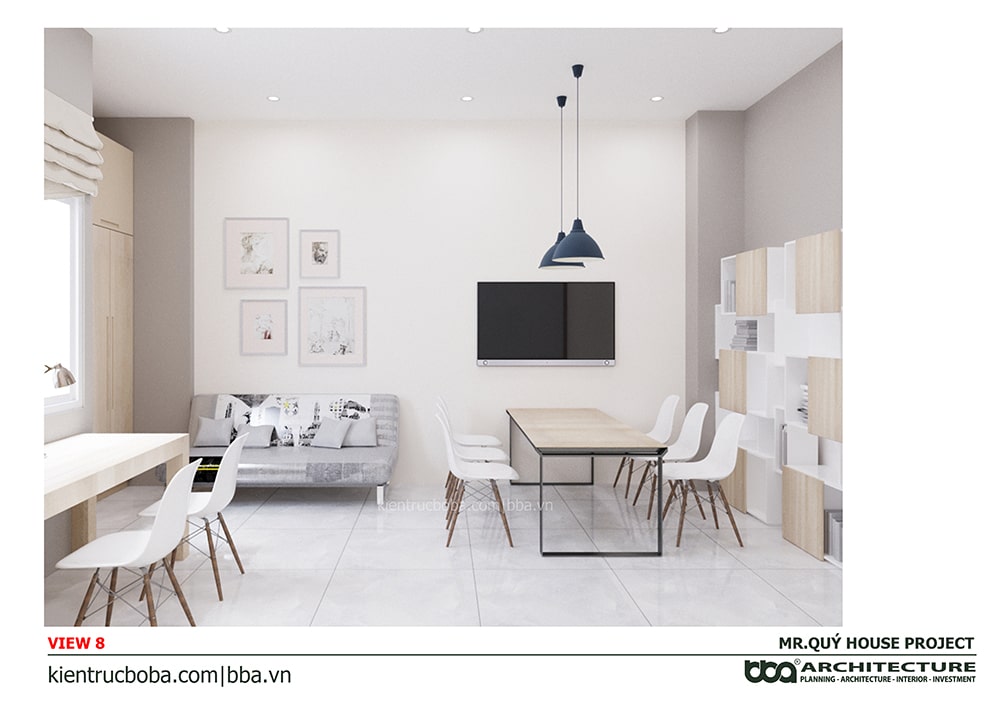 Mẫu nhà ống 3 tầng sân thượng 4x15