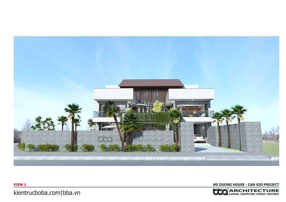 Mẫu thiết kế biệt thự 3 tầng đẹp