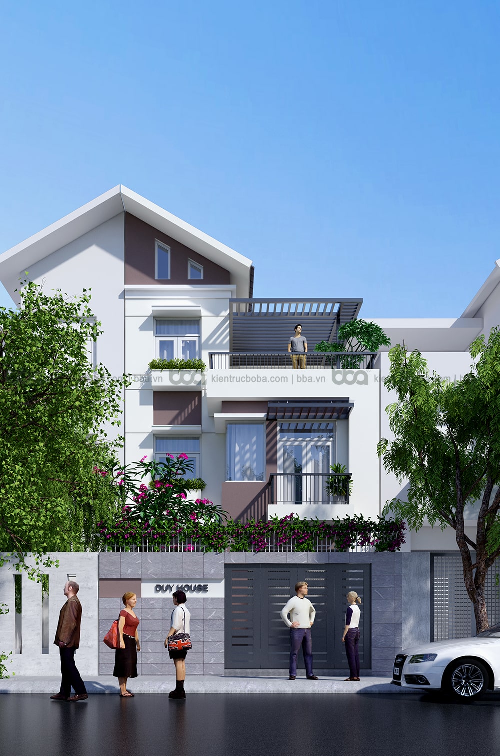 Mẫu thiết kế biệt thự 3 tầng đẹp