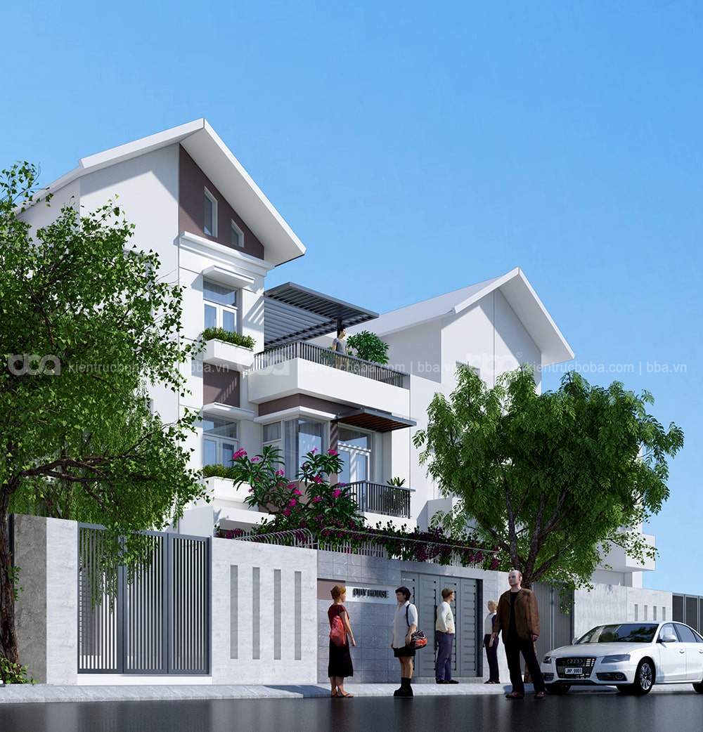 Mẫu thiết kế biệt thự 3 tầng đẹp