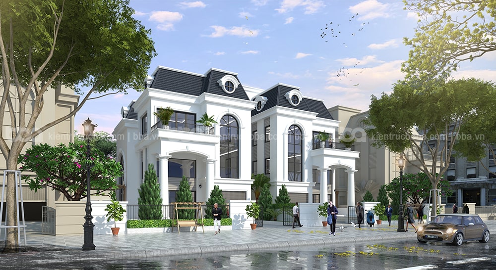 Mẫu thiết kế biệt thự 3 tầng 