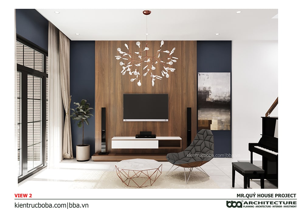 Thiết kế nội thất nhà nang 4m dài 15m