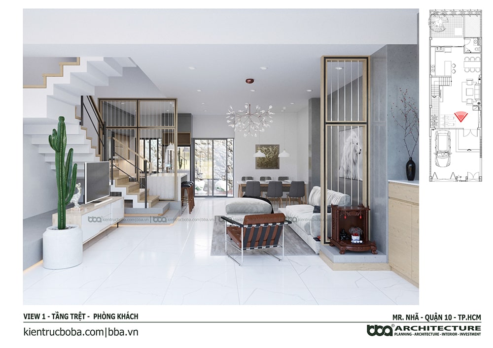 Thiết kế nội thất nhà Mr. Nhã | Quận 10 | Tp.HCM