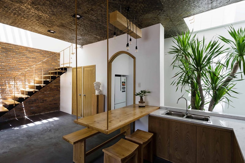 Mẫu nhà vuông 2 tầng 7x7m