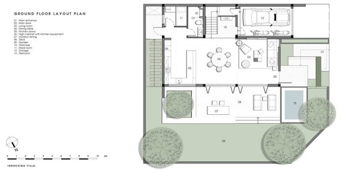 Biệt thự 3 tầng hiện đại